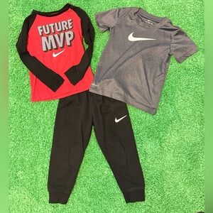 Nike Kids' Set - Red, Gray, Black